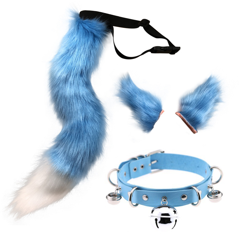 Kissan korvat ja susi kettu eläinhäntä cosplay -puku