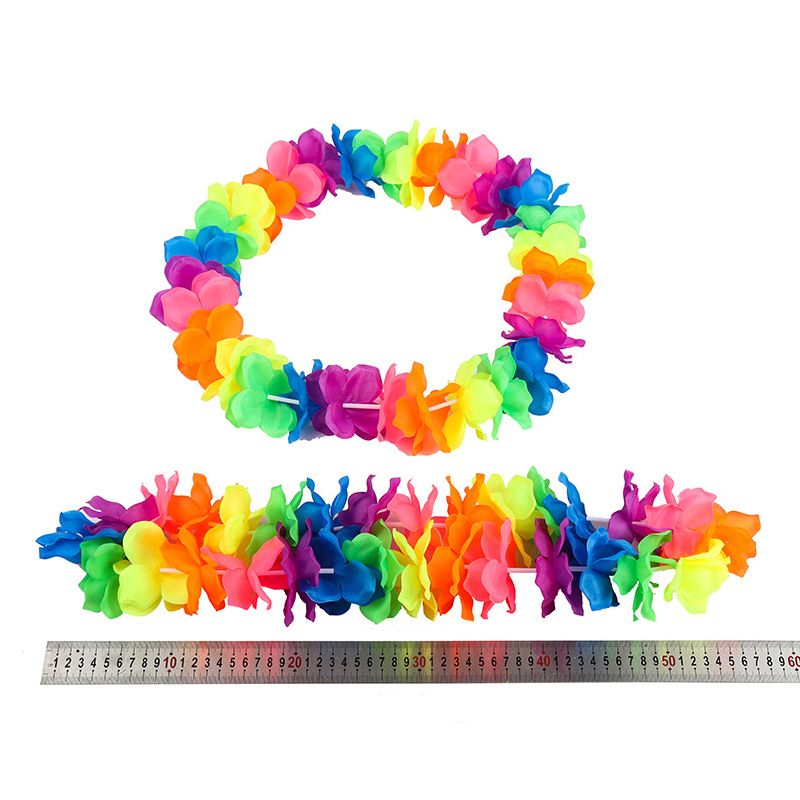 Värikäs Rainbow Flower Garland Leis