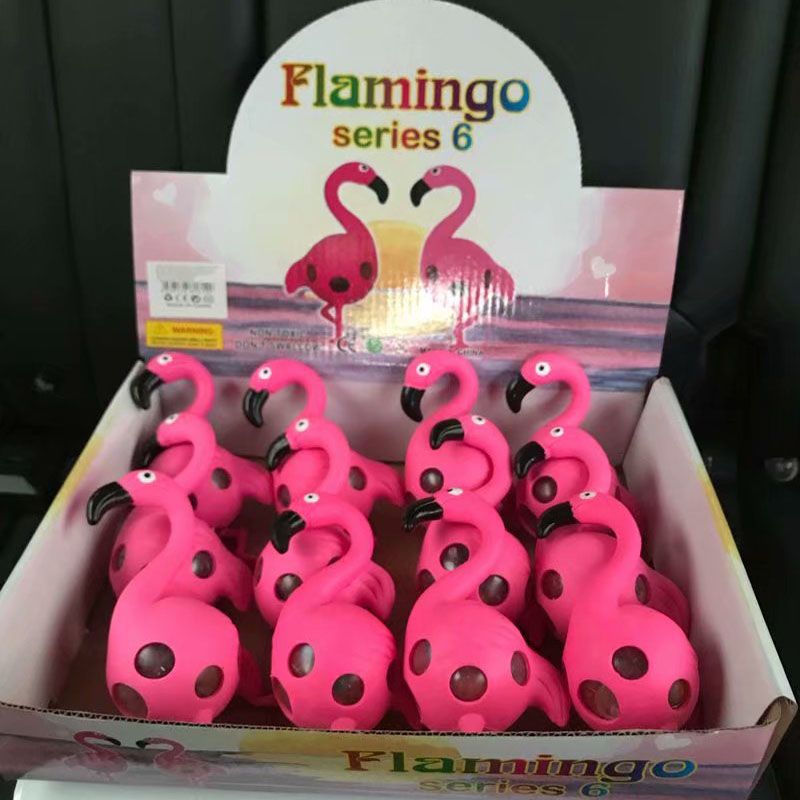 söpöt muoviset puristuslelut puristettavat flamingot lapsille