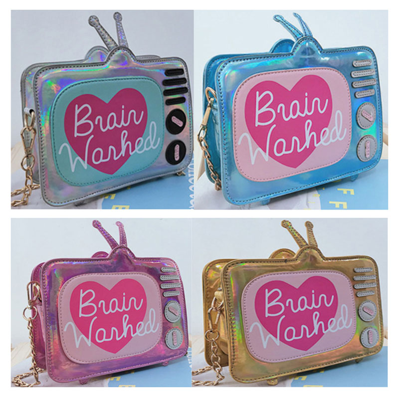 Glitter Heart Shape Girls State Sling Bag