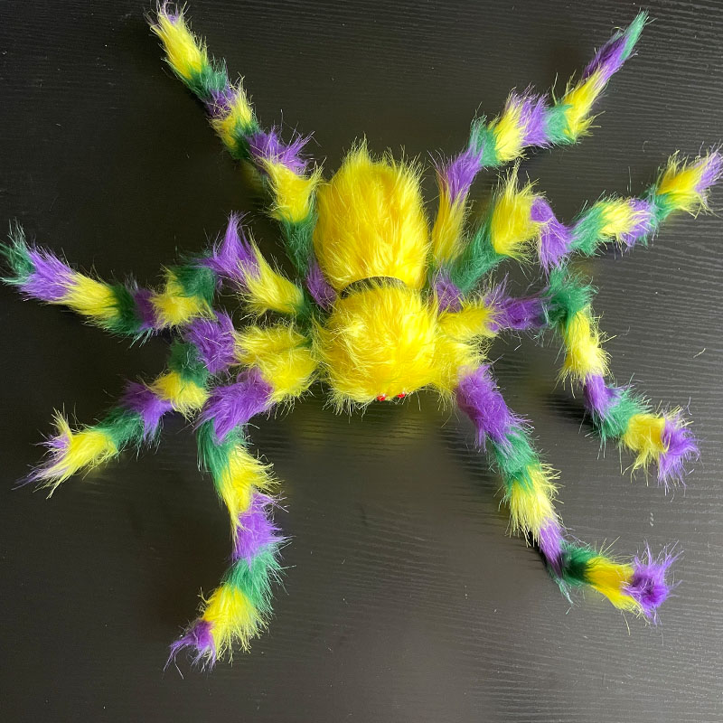 Halloween Värikäs puutarha ulkona hämähäkki