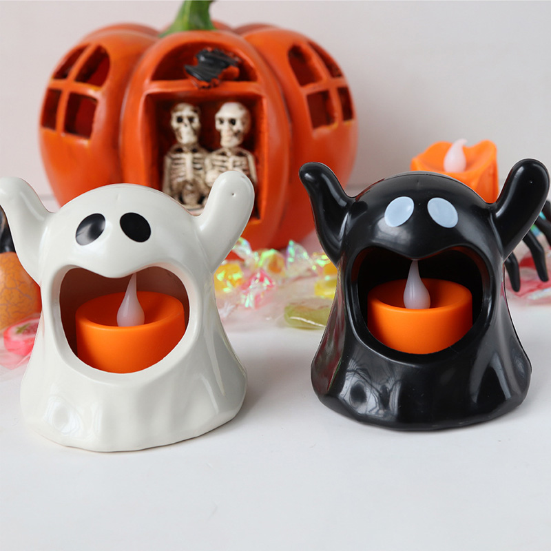 Halloween Ghost Plastic Tealight -kynttiläpidike