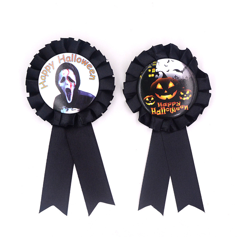 Halloween Ribbon Flower Rosette -merkki