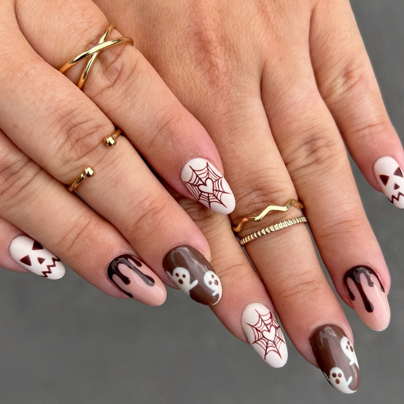 Halloween -sarja väärennetty kynsi