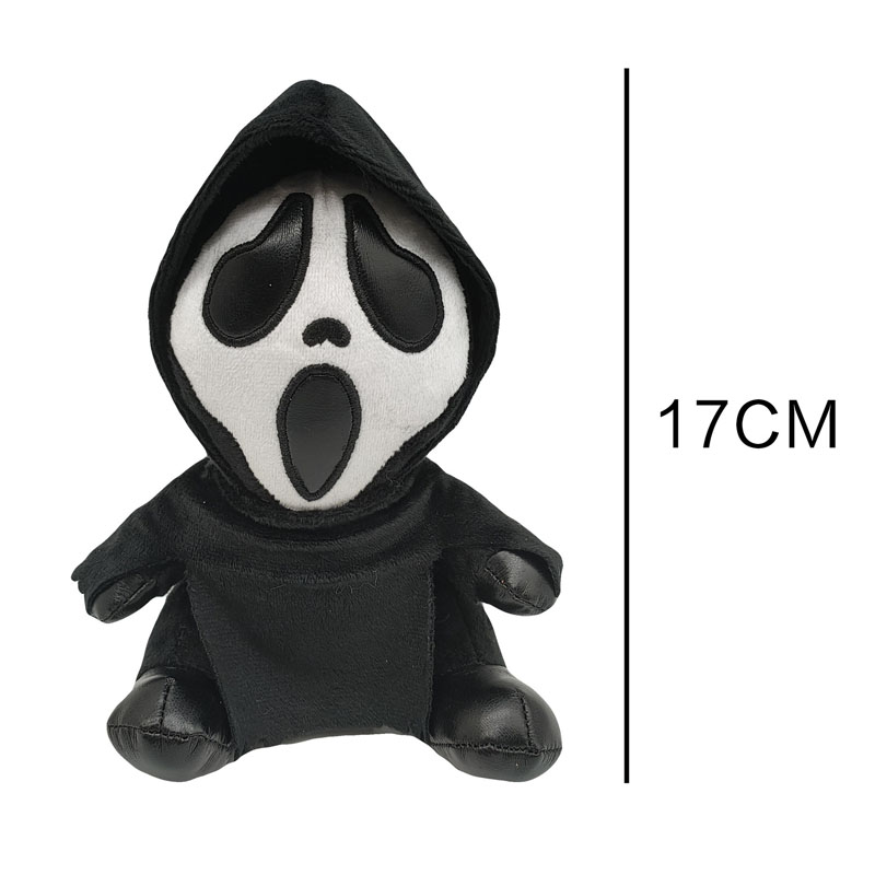 Kuuma myytävänä pehmolelu Viikate-nukke Grimace Doll Anime Ghostface Pehmo