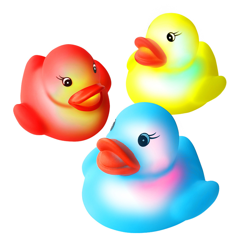 Kids Bath Light Flash Duck -lelut