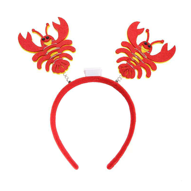 LED Crayfish Headdress ja lasit