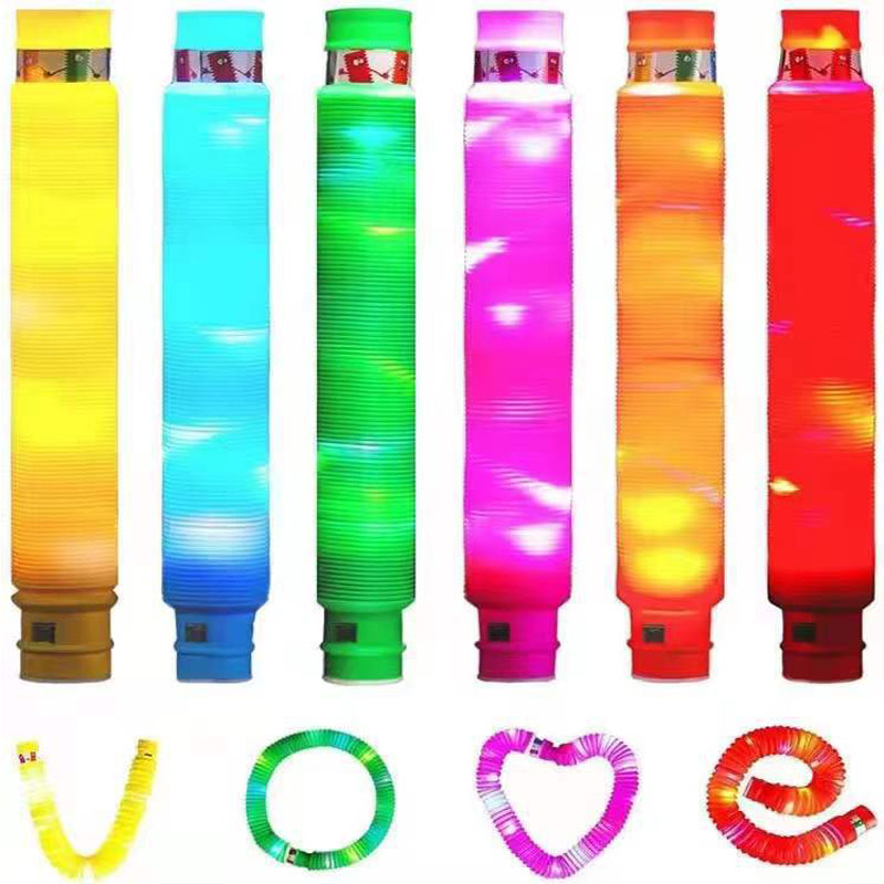 Valaisevat LED Pop Tubes -hehkutikut lapsille