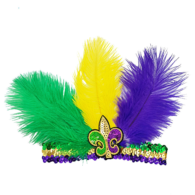 Mardi Gras paljetti pääpanta