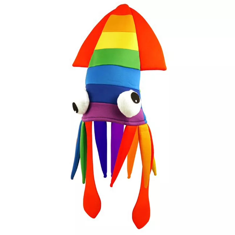 Ocean Sea Animal Rainbow Squid Hat juhliin