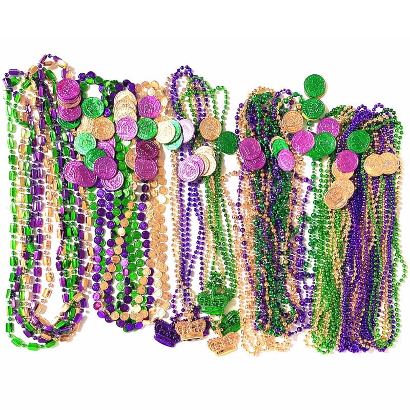 Juhla suosio kaulakoru Mardi Gras -koristeita