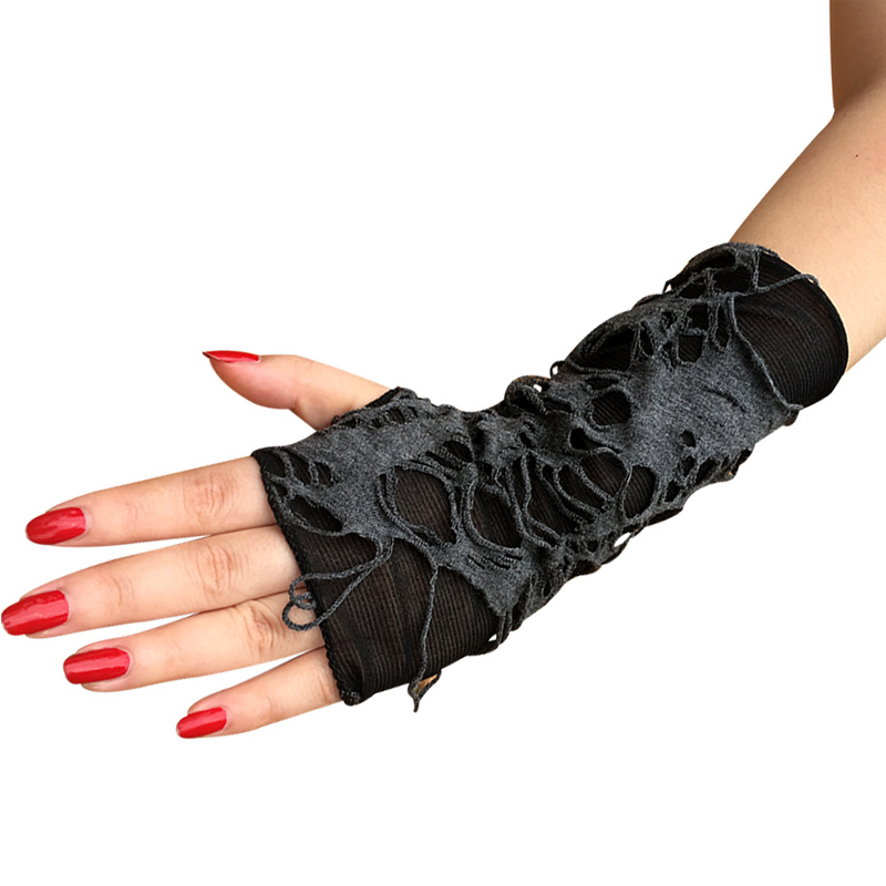 Punk Fingerless cosplay repiä käsineitä