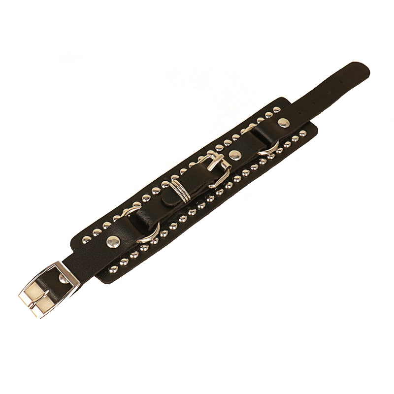 Punk Rock Rivet PU -nahkainen choker