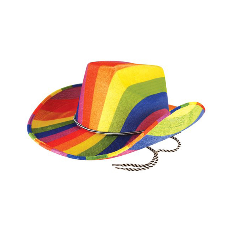 Rainbow komposiittikanarialintu EVA Cowboy hattu