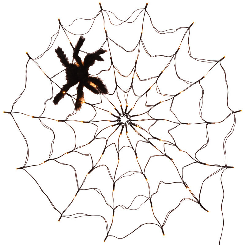 Spider Web Light Halloween -koriste