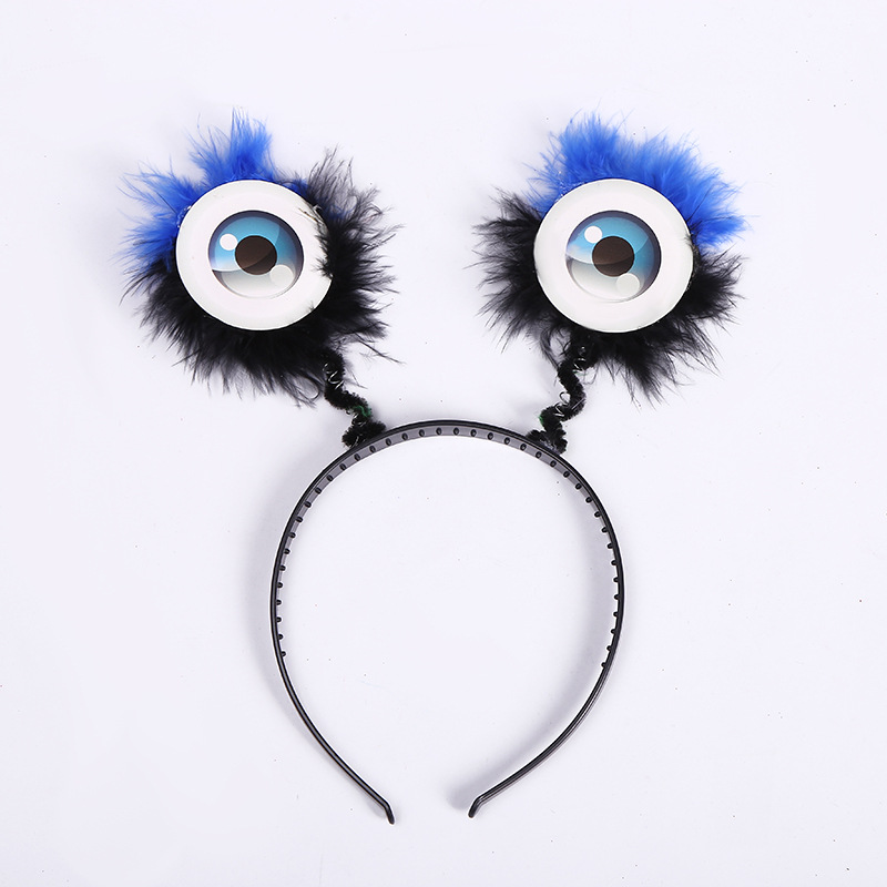 Alien Eyes Fluffy Headband UFO Antenna -pääpanta